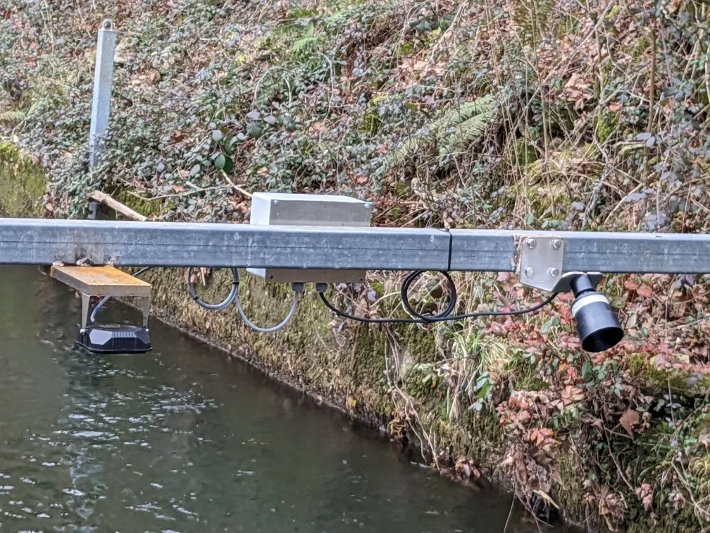 Estación de aforo para medición  y monitoreo de caudal